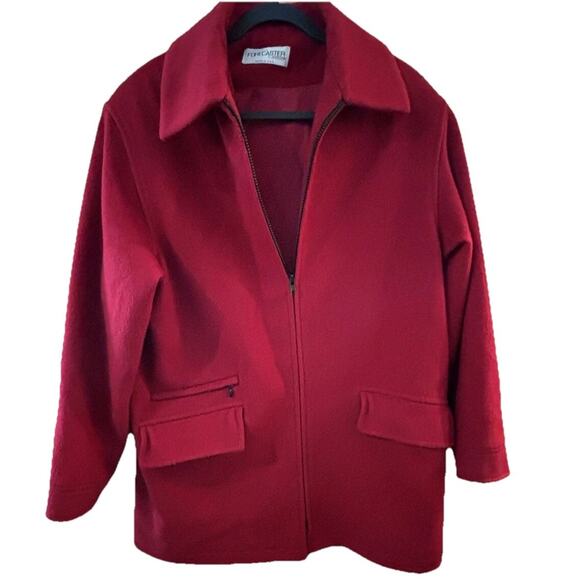 Forecaster Of Boston VTG Women’s Red Wool Coat Size 10 Car Coat Classic Winter - Picture 1 of 6